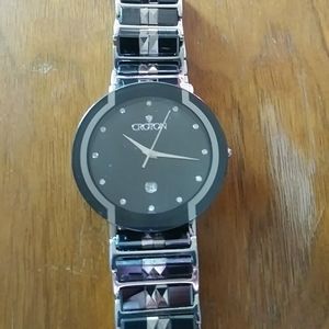 Croton Diamond Dial Mens Watch